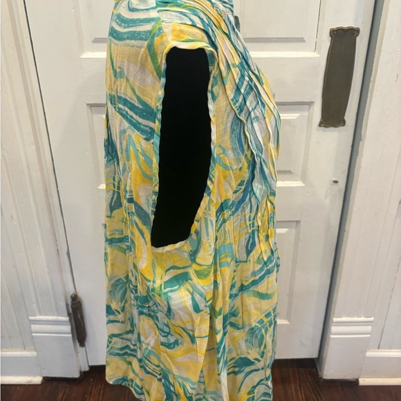 Cocomo Woman Sleeveless Summer V Neck 3/4 Button Down Blouse Sz 3X - Picture 3 of 6